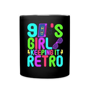 Fête des années 90 années 90 - Mug uni - noir - Devant
