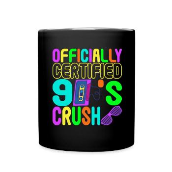 90er Party 90er Jahre - Tasse einfarbig - Schwarz - Vorne