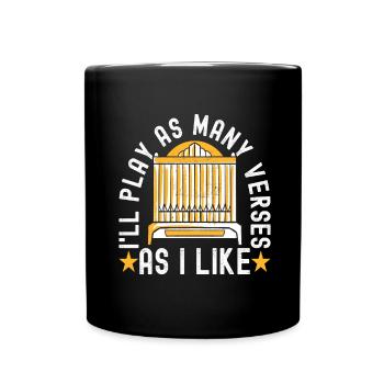 Organ Organist Organ Player - Full Colour Mug - black - Front