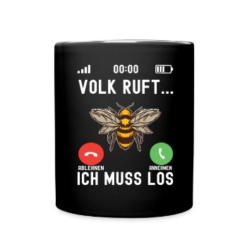 Imker Imkerei Bienenzüchter - Tasse einfarbig - Schwarz - Vorne