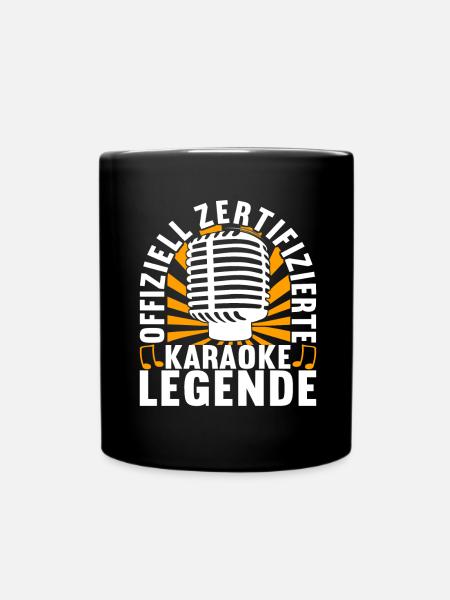 Karaoke Karaokeabend - Tasse einfarbig - Schwarz