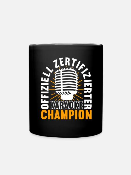Karaoke Karaokeabend - Tasse einfarbig - Schwarz
