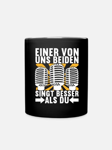 Karaoke Karaokeabend - Tasse einfarbig - Schwarz