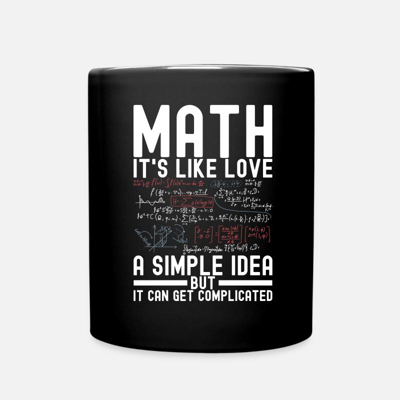 Professeur de mathématiques Mathématiques - Mug uni - noir
