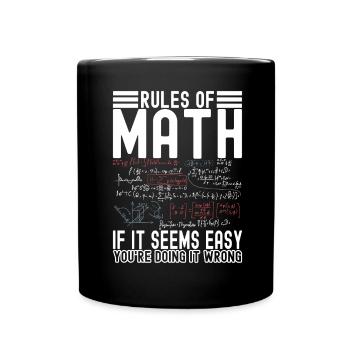 Professeur de mathématiques Mathématiques - Mug uni - noir - Devant