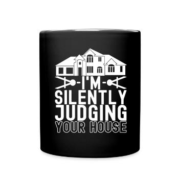 Architekt Architektur - Tasse einfarbig - Schwarz - Vorne