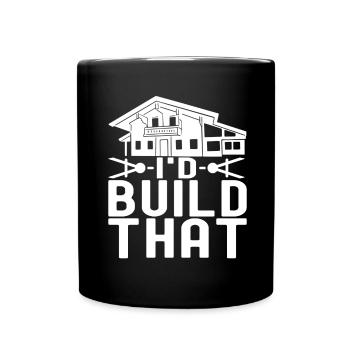 Architekt Architektur - Tasse einfarbig - Schwarz - Vorne