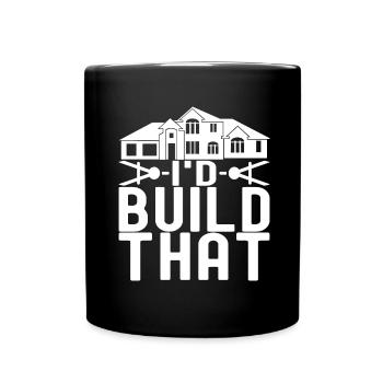 Architekt Architektur - Tasse einfarbig - Schwarz - Vorne