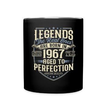 Né en 1967 Legends Cadeau d’anniversaire - Mug uni - noir - Devant