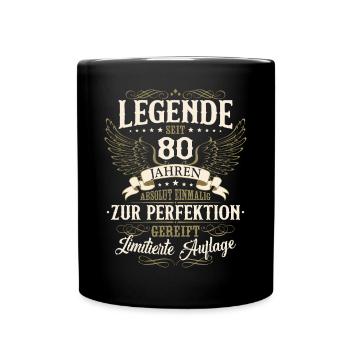80 Anniversaire Légende Anniversaire Dire 80 Ans - Mug uni - noir - Devant