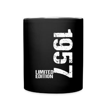 65th birthday 1957 - Gift saying gift idea - Full Colour Mug - black - Front