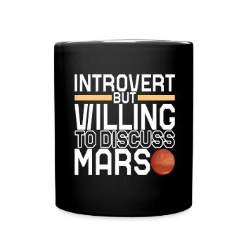 Planète Mars - Mug uni - noir - Devant