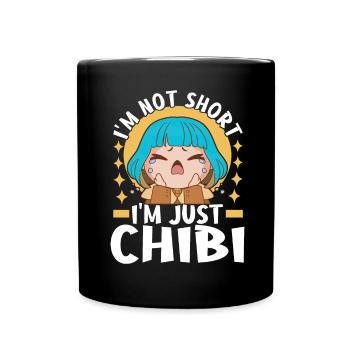 Anime Chibi Girl - Full Colour Mug - black - Front