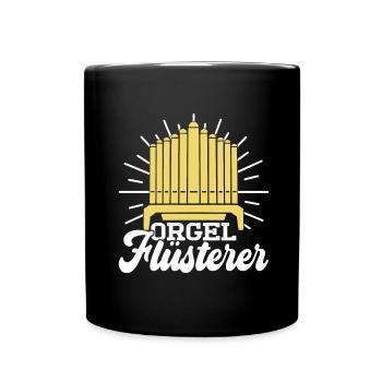 Orgel Organist - Tasse einfarbig - Schwarz - Vorne