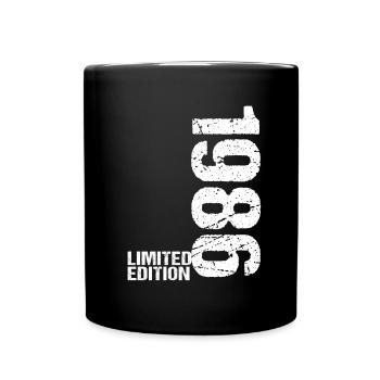 36e anniversaire 1986 - Idée cadeau disant cadeau - Mug uni - noir - Devant