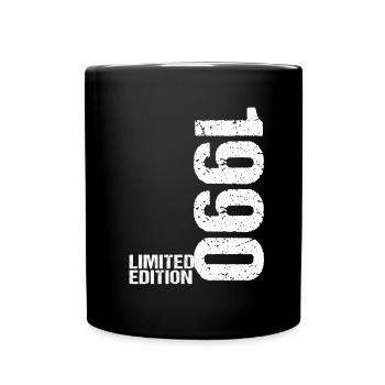 32ème anniversaire 1990- Idée cadeau disant cadeau - Mug uni - noir - Devant