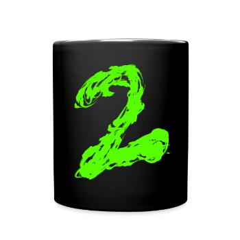 2 - Tasse einfarbig - Schwarz - Vorne