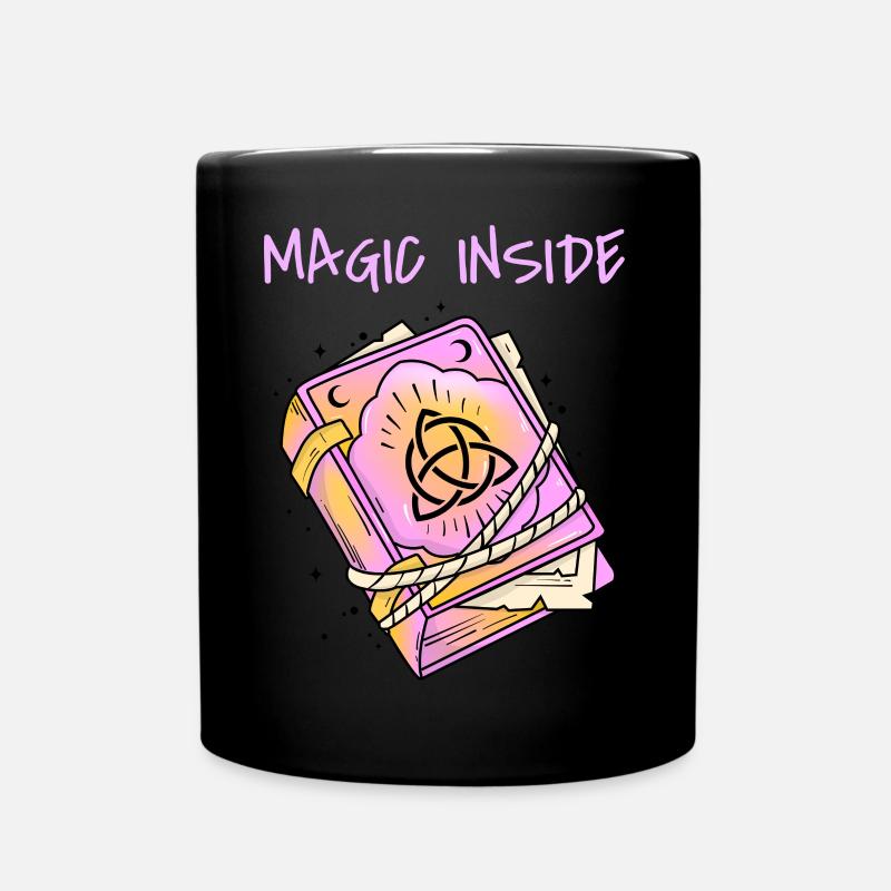 Magic Inside - Grimoire Rose - Mug uni - noir