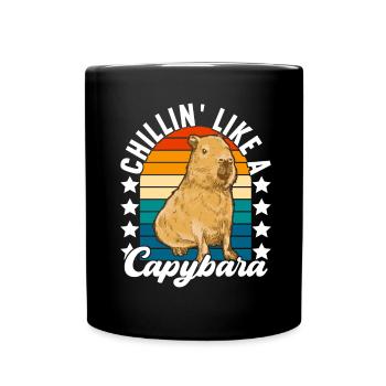 Capybara Wasserschwein - Mug uni - noir - Devant