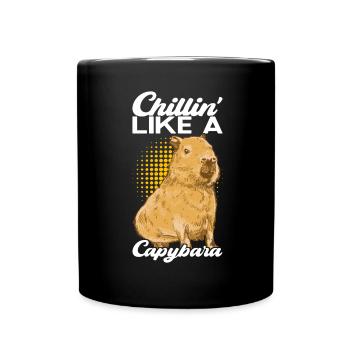 Capybara Wasserschwein - Mug uni - noir - Devant