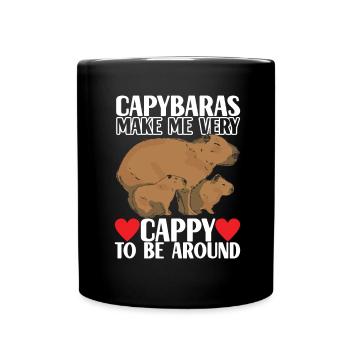 Capybara Wasserschwein - Mug uni - noir - Devant