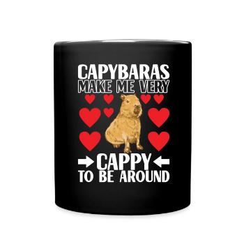 Capybara Wasserschwein - Mug uni - noir - Devant