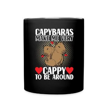 Capybara Wasserschwein - Mug uni - noir - Devant