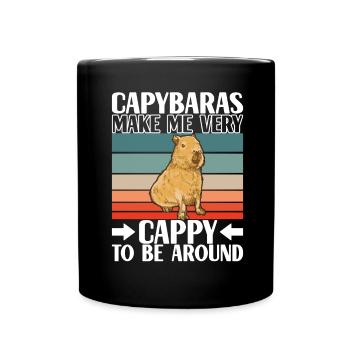 Capybara Wasserschwein - Mug uni - noir - Devant