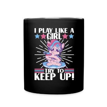 Joueurs de jeu - Mug uni - noir - Devant