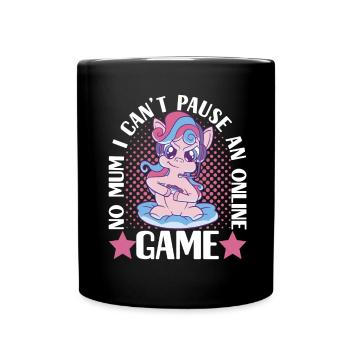 Joueurs de jeu - Mug uni - noir - Devant