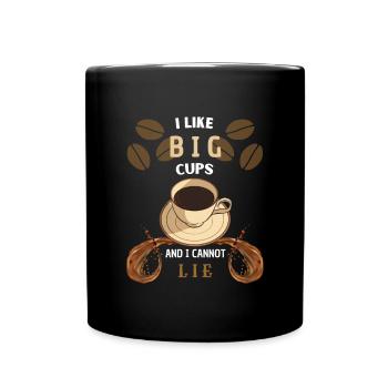 I like big cups of coffee and I cannot lie - amour - Mug uni - noir - Devant