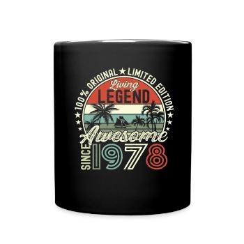 Awesome September 1978 44. Geburtstag Geschenk - Tasse einfarbig - Schwarz - Vorne