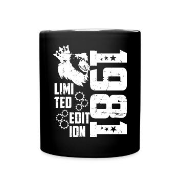 1981 Born Limited Edition - Full Colour Mug - black - Front