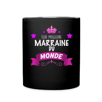 Meilleure Marraine Du Monde C'est La Mienne - Mug uni - noir - Devant