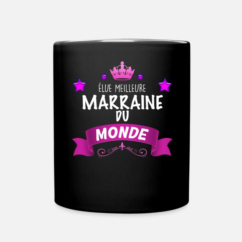 Meilleure Marraine Du Monde C'est La Mienne - Mug uni - noir