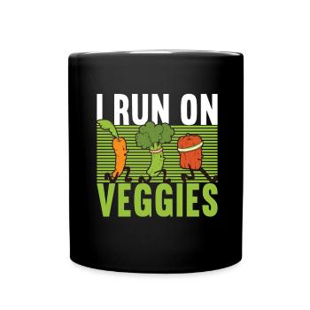 Vegan Vegetarians - Full Colour Mug - black - Front