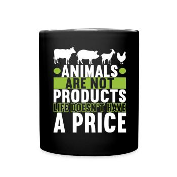 Vegan Vegetarians - Full Colour Mug - black - Front