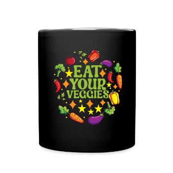 Vegan Vegetarians - Full Colour Mug - black - Front