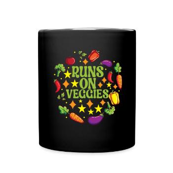 Vegan Vegetarians - Full Colour Mug - black - Front