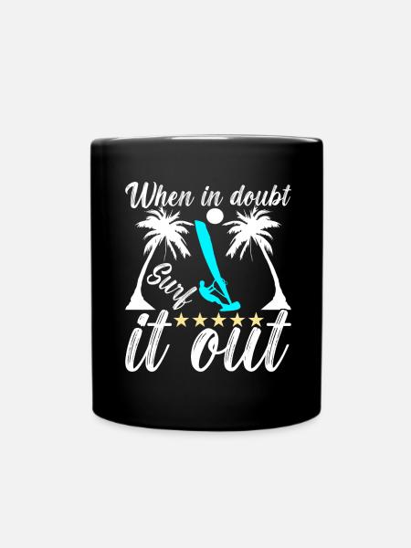 Windsurfing Windsurfen - Tasse einfarbig - Schwarz