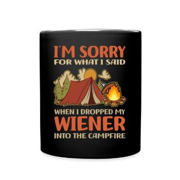 Camping - Mug uni - noir - Devant