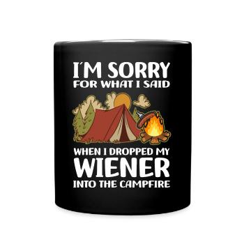 Amateurs de camping | Camping Camping Cadeaux de Vacances - Mug uni - noir - Devant