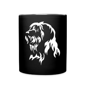 Bobtail Head "Black Edition" - Full Colour Mug - black - Front