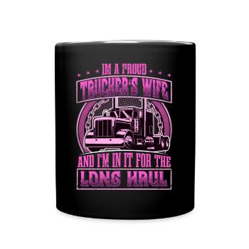 Truck Driver - Full Colour Mug - black - Front