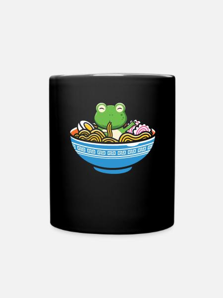 Ramen Frosch Japan Kawaii - Tasse einfarbig - Schwarz