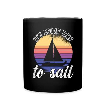 Voiliers Marins - Mug uni - noir - Devant