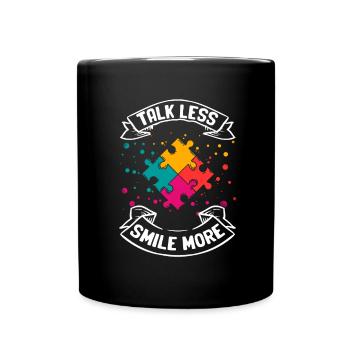 Autismus - Tasse einfarbig - Schwarz - Vorne
