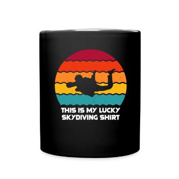 Sky Diving - Full Colour Mug - black - Front