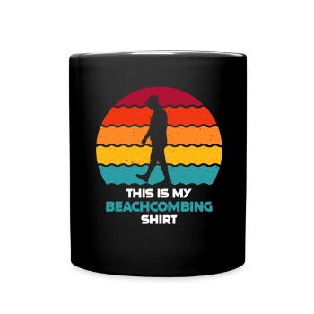 Peignage de plage - Mug uni - noir - Devant