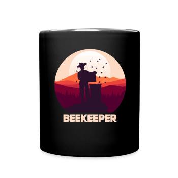 Imker Imkerei Honig Hobby Honigbiene - Tasse einfarbig - Schwarz - Vorne